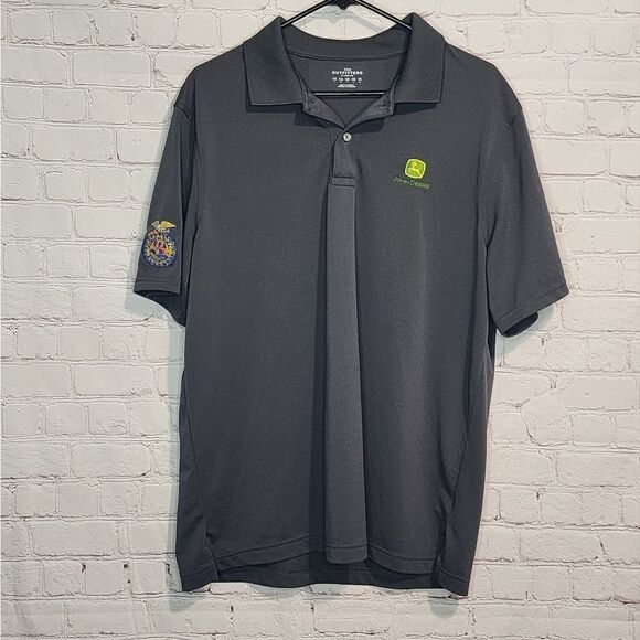 Men's Lands' End "John Deere/FFA" Polo, size large - Picture 1 of 5